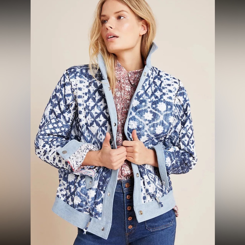 Anthropology Reversible Patch Work Jacket - image 7
